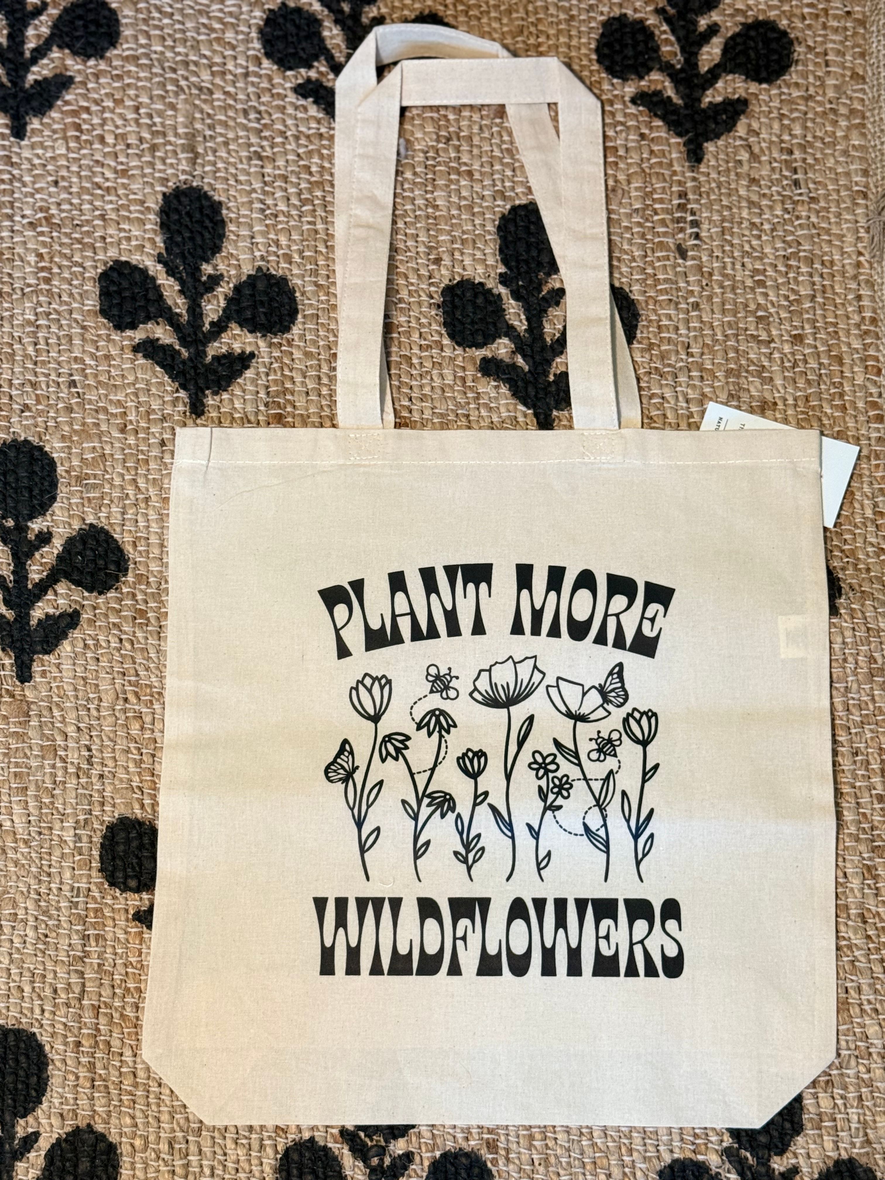 Nature Supply Co. Plant More Wildflowers Tote Bag - Product image