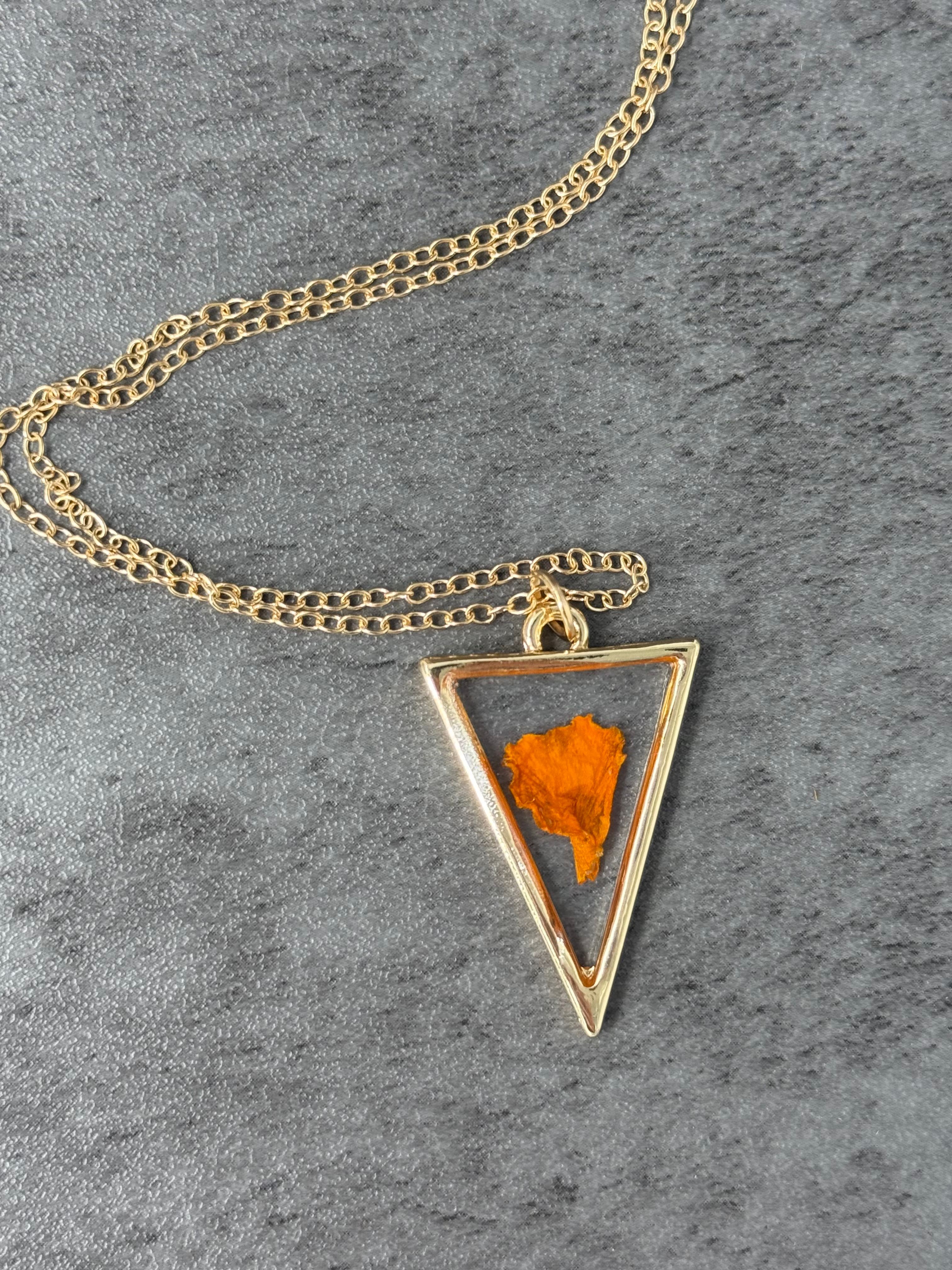 Pressed Marigold Necklace - Product image