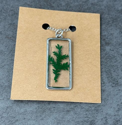 Pressed Greenery Necklace product image
