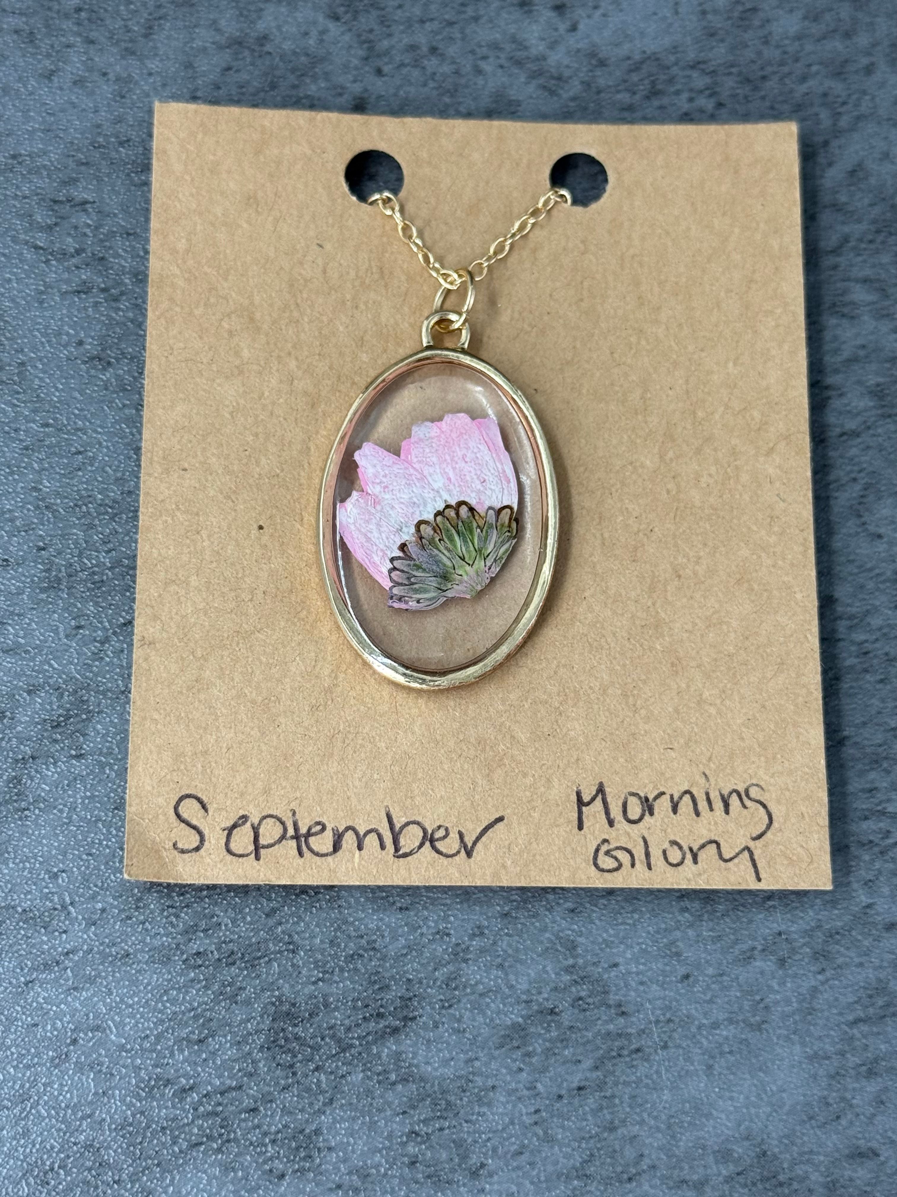 September Birth Flower Necklace - Product image