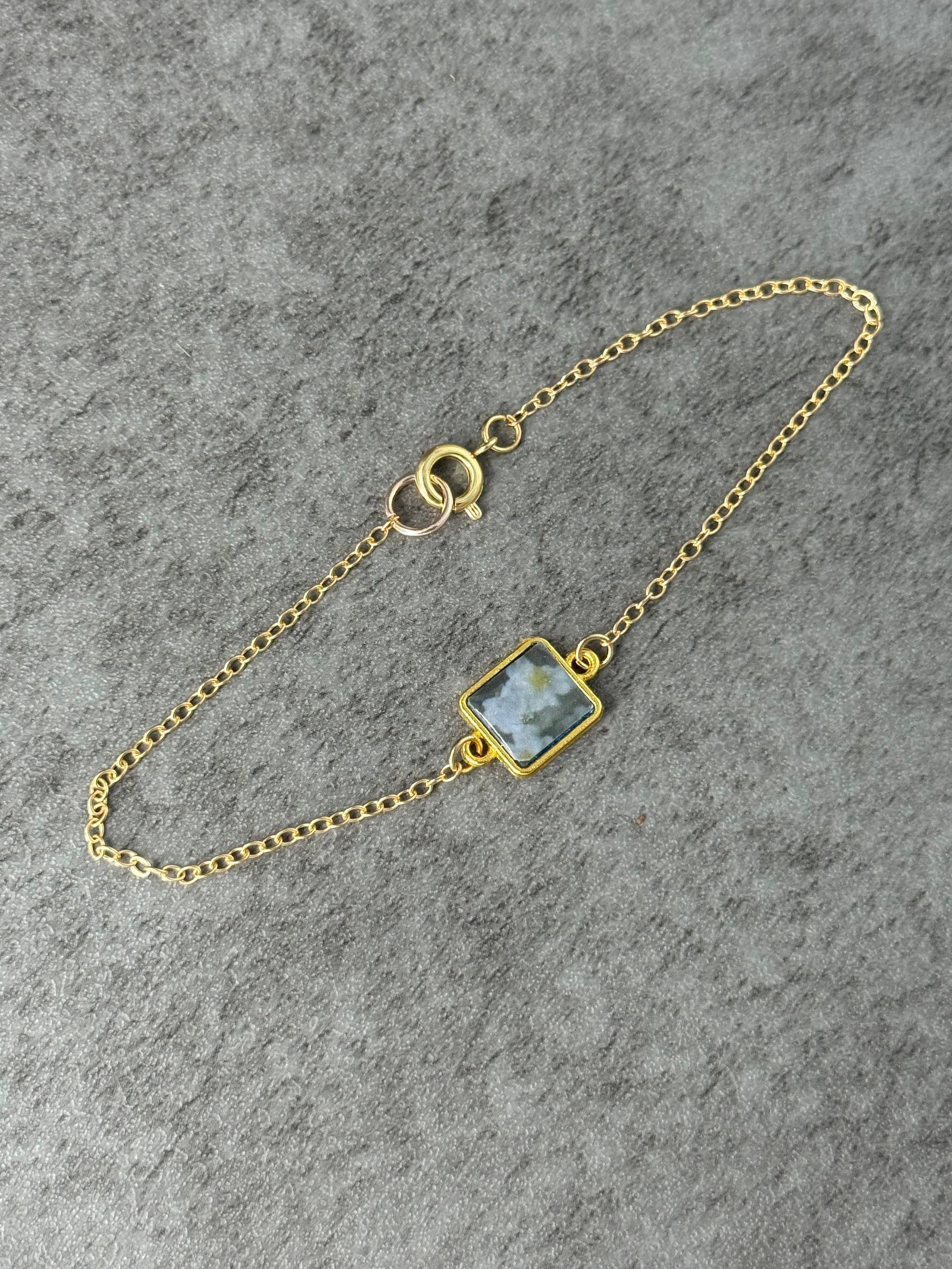 Square Floral Art Bracelet - Product image