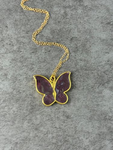 Floral Art Butterfly Necklace product image