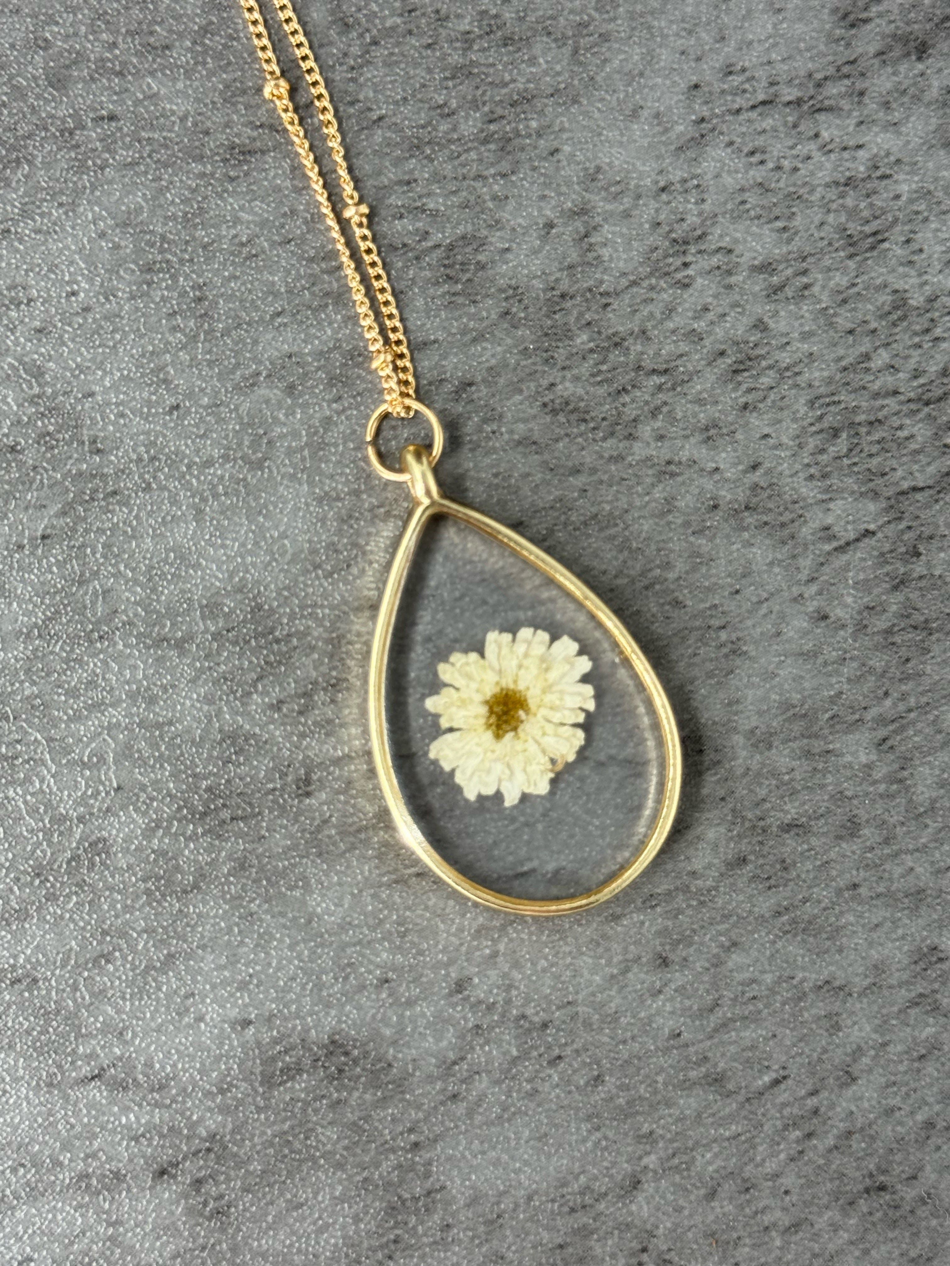 Pressed Mum Necklace - Product image