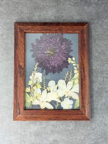 New Moon Pressed Flower Art product image